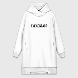 Женское худи-платье EYE CONTACT, цвет: белый