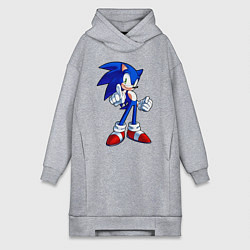 Женское худи-платье SONIC, цвет: меланж
