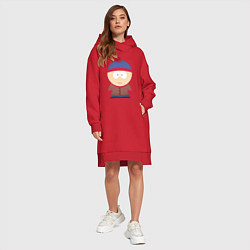 Женское худи-платье Южный парк, цвет: красный — фото 2