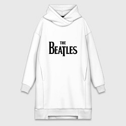 Женское худи-платье The Beatles, цвет: белый