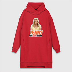 Женское худи-платье Penny, цвет: красный