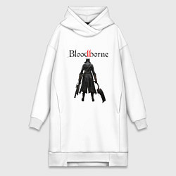 Женское худи-платье Bloodborne, цвет: белый