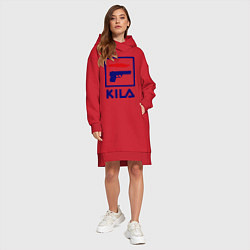 Женское худи-платье Kila Fila, цвет: красный — фото 2
