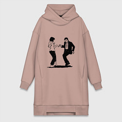 Женское худи-платье Грязные танцы Z, цвет: пыльно-розовый