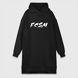 Женское худи-платье FCSM, цвет: черный
