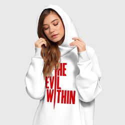 Женское худи-платье The Evil Within, цвет: белый — фото 2