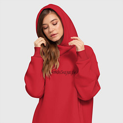 Женское худи-платье Flugegeheimen, цвет: красный — фото 2