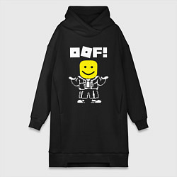 Женское худи-платье ROBLOX, цвет: черный