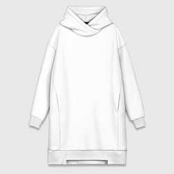 Женское худи-платье EAT SLEEP PENTAKILL REPEAT, цвет: белый