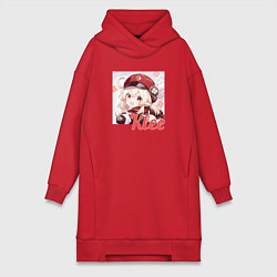 Женское худи-платье Klee, цвет: красный