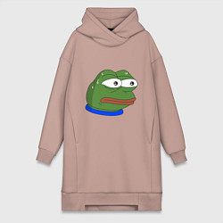 Женское худи-платье Pepe MonkaS, цвет: пыльно-розовый