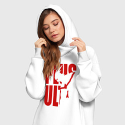 Женское худи-платье PLUS ULTRA, цвет: белый — фото 2