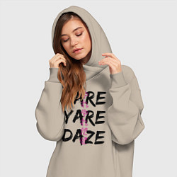 Женское худи-платье YARE YARE DAZE, цвет: миндальный — фото 2