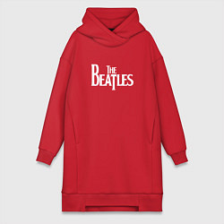Женское худи-платье The Beatles, цвет: красный