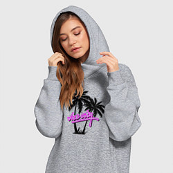 Женское худи-платье GTA Vice City, цвет: меланж — фото 2