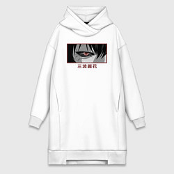 Женское худи-платье Глаз Гуля, цвет: белый