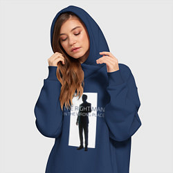Женское худи-платье The right man, цвет: тёмно-синий — фото 2