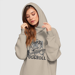 Женское худи-платье Pug & Roll, цвет: миндальный — фото 2
