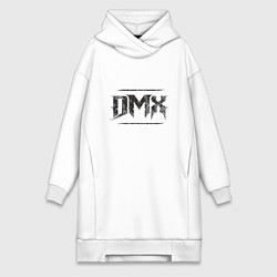 Женское худи-платье DMX Black, цвет: белый