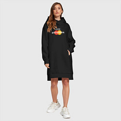 Женское худи-платье Лена Бесценна, цвет: черный — фото 2