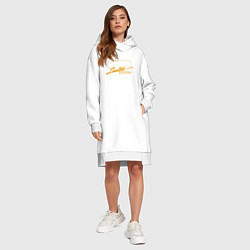 Женское худи-платье Александр Limited Edition, цвет: белый — фото 2