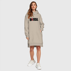 Женское худи-платье ANIMAL UNIVERSAL ЭНИМАЛ, цвет: миндальный — фото 2