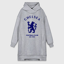 Женское худи-платье Chelsea Est. 1905, цвет: меланж