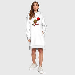 Женское худи-платье Super Jordan, цвет: белый — фото 2