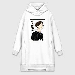 Женское худи-платье Ринтаро Суна Haikyuu!!, цвет: белый