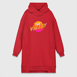 Женское худи-платье The Valley - Suns, цвет: красный