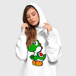 Женское худи-платье Yoshi1, цвет: белый — фото 2