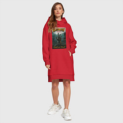 Женское худи-платье Frick, цвет: красный — фото 2