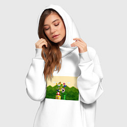 Женское худи-платье Mario Coins, цвет: белый — фото 2