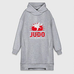Женское худи-платье Judo Life, цвет: меланж