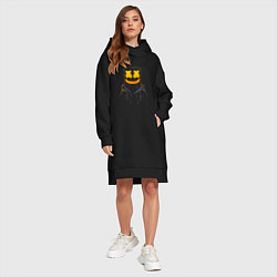 Женское худи-платье Fortnite: Маршмелло, цвет: черный — фото 2