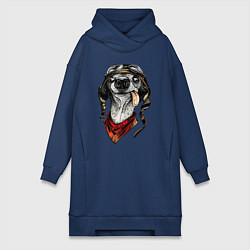 Женская толстовка-платье Biker dog