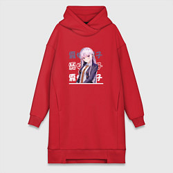 Женское худи-платье Данганронпа Danganronpa, Кёко Киригири Kyouko Kiri, цвет: красный