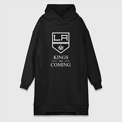 Женское худи-платье Los Angeles Kings, Лос Анджелес Кингз, цвет: черный