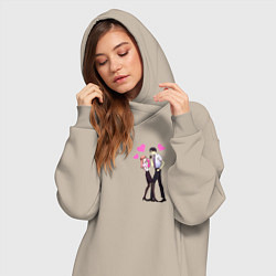 Женское худи-платье Момосэ & Нифудзи, цвет: миндальный — фото 2