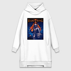 Женское худи-платье Elden Ring Рыцарь, цвет: белый