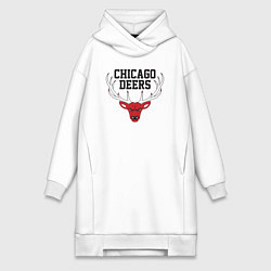 Женская толстовка-платье Chicago deers