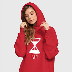 Женское худи-платье Exo TAD, цвет: красный — фото 2