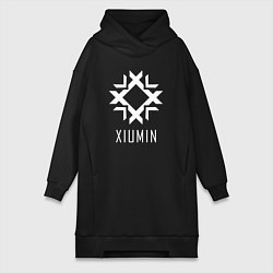 Женское худи-платье Exo XIUMIN, цвет: черный