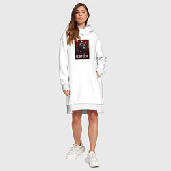 Женское худи-платье Альбедо арт, цвет: белый — фото 2