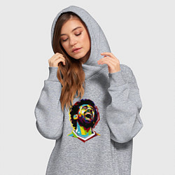 Женское худи-платье Salah Scream, цвет: меланж — фото 2