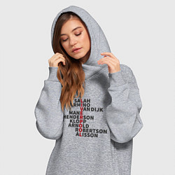 Женское худи-платье Liverpool Players, цвет: меланж — фото 2
