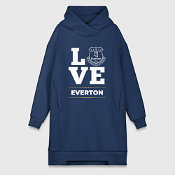 Женское худи-платье Everton Love Classic, цвет: тёмно-синий