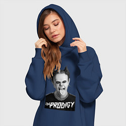Женское худи-платье The Prodigy - firestarter, цвет: тёмно-синий — фото 2