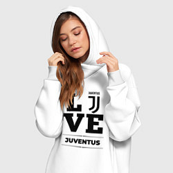 Женское худи-платье Juventus Love Классика, цвет: белый — фото 2