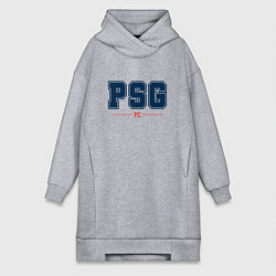 Женское худи-платье PSG FC Classic, цвет: меланж